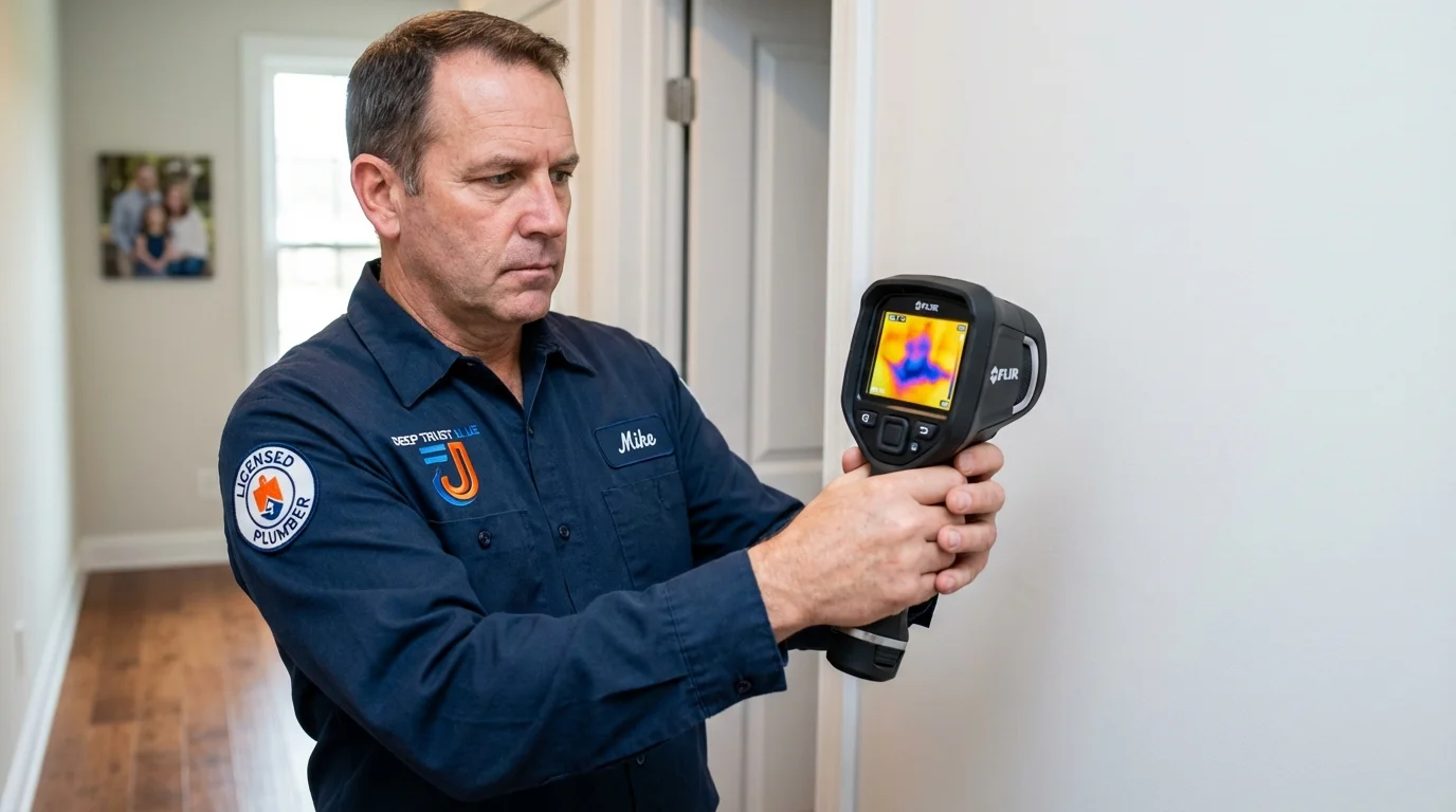 Thermal imaging leak detection by Johns Plumbing LLC in Manorville